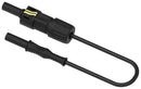 MULTICOMP PRO MP-FPVL-1.5KV-B Test Patch Lead, PV Jack Connector, 4mm Banana Plug, Shrouded, 3.28 ft, 1 m, Black, 40 A