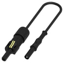 MULTICOMP PRO MP-FPVL-1.5KV-B Test Patch Lead, PV Jack Connector, 4mm Banana Plug, Shrouded, 3.28 ft, 1 m, Black, 40 A