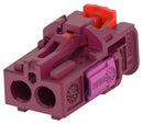 TE CONNECTIVITY 2-2306868-4 Automotive Connector Housing, D-Code, MATE-AX Series, Receptacle, 2 Ways