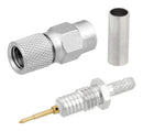 FAIRVIEW MICROWAVE SC5560 RF / Coaxial Connector, 10-32 Coaxial, Straight Plug, Solder, Crimp, 50 ohm