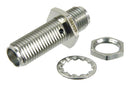 FAIRVIEW MICROWAVE SM4909 RF / Coaxial Adapter, SMA, Jack, SMA, Jack, Straight Bulkhead Adapter, 50 ohm