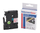 HELLERMANNTYTON 596-99232 HTZ232-PET-RD/WH Label Printer Tape, Self-Adhesive, Laminated, Red on White, 8m x 12mm, Polyester