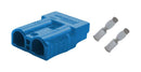 AMPHENOL AUDIO AXC506H8 Rectangular Connector, Blue, 8 AWG, AXC50 Series, 2 Contacts, Hermaphroditic, Crimp, 1 Row