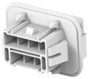 TE CONNECTIVITY 2416056-2 Heavy Duty Connector Base, 7Pos, Natural, Power Double Lock Series, Panel Mount
