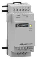 CROUZET MXR08U1 Expansion Module, Digital, 4 Input, 4 Output Relay, 24V, 50 to 60Hz, DIN Rail, Millenium MXR Series