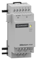 CROUZET MXR08D7 Expansion Module, Digital, 4 Input, 4 Output Relay, 12-24VAC, DIN Rail, Millenium MXR Series
