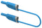 MULTICOMP PRO MP771090 Banana Test Lead, 4mm Banana Plug, Stackable, 4mm Stackable Banana Plug, 2.32 ", 59 mm, Blue