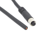 NORCOMP CCA-000-M01R203 Sensor Cable, M5 Receptacle, Free End, 4 Positions, 1 m, 3.28 ft, Vulcon M5 Series