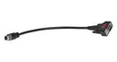 KVASER 01490-9 Adapter Cable, D Sub 9 Position Receptacle to M12 5 Position Plug, 300mm