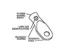 MOLEX 19221-0247 Lug Terminal, 19221 Series, Crimp, 000 AWG, Compression Lug, M9
