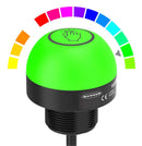 BANNER ENGINEERING K50PTAMGRY3 Touch Button, Momentary, Green/Red/Yellow, Bipolar (NPN & PNP), Normally Open, IP67/IP69K, 12-30VDC