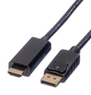 ROLINE 11.04.5788 Audio / Video Cable Assembly, DisplayPort Plug, HDMI Plug, 16.4 ft, 5 m, Black