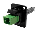 CLIFF ELECTRONIC COMPONENTS CP30244MB Fiber Optic Adapter, 2Port, CSK Holes, Black, Singlemode, Multimode, MMC Jack, MMC Jack