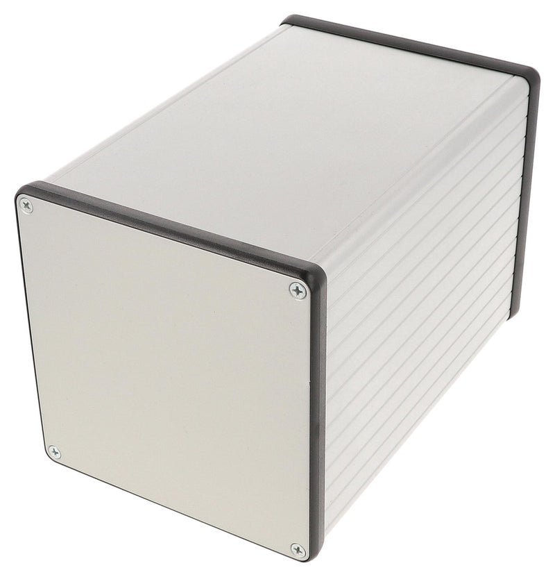 HAMMOND 1455NS1601 Metal Enclosure, w/Metal End Panel, Small, Aluminium, 103 mm, 103 mm, 160 mm