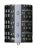 NICHICON LGU2G471MELB Electrolytic Capacitor, 470 µF, 400 V, ± 20%, Snap-In, 3000 hours @ 105°C