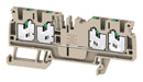 WEIDMULLER 2674550000 DIN Rail Mount Terminal Block, 4 Ways, 20 AWG, 14 AWG, 2.5 mm², Snap In, 24 A