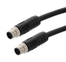 L-COM TRGS401S-P6B-1M Sensor Cable, M12 Plug, M12 Plug, 4 Positions, 1 m, 3.3 ft