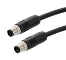 L-COM TRGT401S-P6B-1M Sensor Cable, M12 Plug, M12 Plug, 4 Positions, 1 m, 3.3 ft