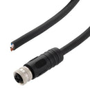 L-COM TRGT405S-P6B-5M Sensor Cable, M12 Receptacle, Free End, 4 Positions, 5 m, 16.4 ft