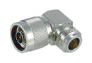 FAIRVIEW MICROWAVE FMAD10045 RF / Coaxial Adapter, N, Plug, N, Jack, Right Angle Adapter, 50 ohm