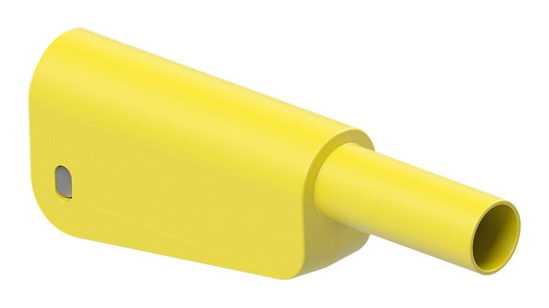 Staubli 66.2025-24 66.2025-24 Banana Test Connector Plug Cable Mount 32 A 1 kV Gold Plated Contacts Yellow