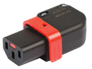 IEC LOCK PA130100RBK IEC Power Connector, IEC C13 Socket, 230 VAC, Screw, Cable Mount, PA130100BK Series
