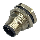 NORCOMP 859-017-103R004 SENSOR CONN, M12, 17POS, PLUG, PANEL