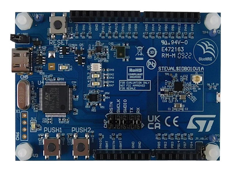 Stmicroelectronics STEVAL-IDB010V1 STEVAL-IDB010V1 Evaluation Board BlueNRG-355VC Bluetooth Low Energy SoC Wireless Connectivity