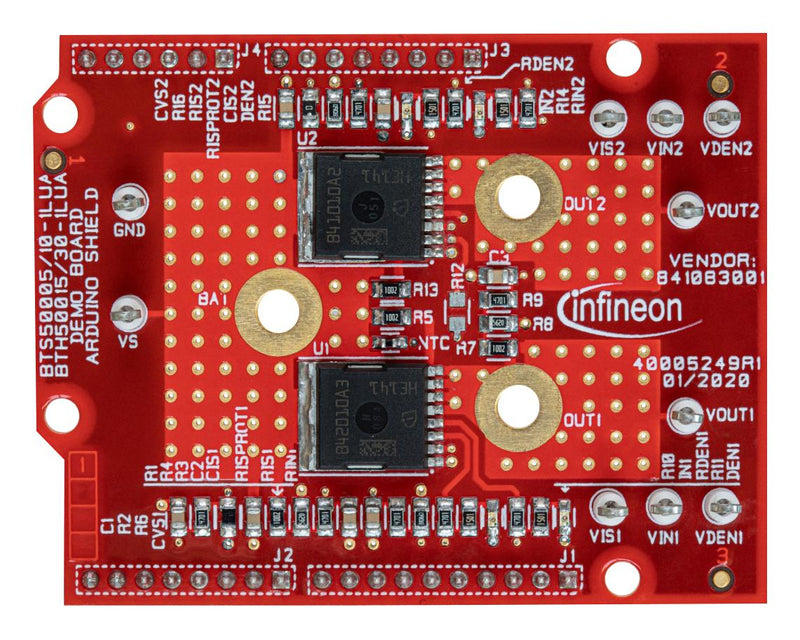 INFINEON BOARDBTS500051LUATOBO1 Evaluation Board, BTS50005-1LUA/BTS50010-1LUA, High Side Power Switch, Power Management SP005420199