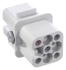 LAPP 11251000 HEAVY DUTY INSERT, RECPT, 7+PE POS, 10A