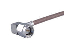 HUBER+SUHNER 16"SMA-50-2-112/133"NE RF / Coaxial Connector, SMA Coaxial, Right Angle Plug, Solder, 50 ohm 84130709