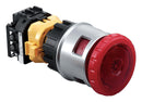 IDEC XN4E-TL403Q4MR Emergency Stop Switch, 3PST-NC, On-Off, Screw, 5 A, 250 V, 250 V