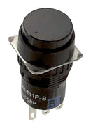 IDEC AL6M-M14-R Industrial Pushbutton Switch, A6 Series, 16 mm, SPDT, Momentary, Round, Red
