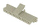 SAMTEC ISS1-18-L Connector Housing, w/Latch, White Nylon, 1Row, MicroMate ISS1 Series, Receptacle, 18 Ways, 2.54 mm