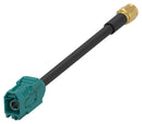 TE CONNECTIVITY 2081345-4 RF / Coaxial Cable Assembly, SMA Plug to FAKRA Jack, RG58LL, 50 ohm, 6.6 ft, 2 m