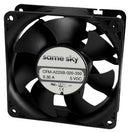 SAME SKY CFM-A225B-120-350 DC Axial Fan, 12 V, Square, 120 mm, 25.4 mm, Ball Bearing, 69.74 CFM