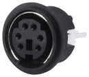 SAME SKY MD-60SV DIN Audio / Video Connector, Mini, 6 Contacts, Receptacle, PCB Mount, Through Hole Vertical