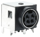 SAME SKY PD-40S DIN Audio / Video Connector, Shielded, Power, 4 Contacts, Jack, PCB Mount, Through Hole Right Angle