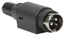 SAME SKY PDP-30 DIN Audio / Video Connector, Power, 3 Contacts, Plug, Cable Mount, Solder, Silver Plated Contacts