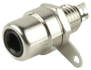 SAME SKY RCJ-031 RCA (Phono) Audio / Video Connector, Through Hole, 2 Contacts, Jack, Nickel Plated Contacts, Brass