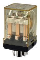 IDEC RR3PA-UDC24V Power Relay, 3PDT, 24 VDC, 10 A, RR Series, Socket, Non Latching