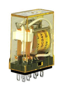 IDEC RY2S-ULAC24V Power Relay, DPDT, 24 VAC, 3 A, RY Series, Socket, Non Latching