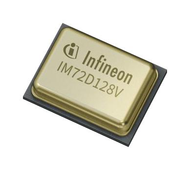 INFINEON IM72D128VV01XTMA1 Audio Control, MEMS Microphone, 1.62V to 3.6V, VUI, LLGA, 5 Pins, -40 &deg;C