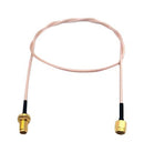 MUELLER ELECTRIC BU-4150035024 RF / Coaxial Cable Assembly, 24 ", 609.6 mm, RG316-DS, SMA Plug, SMA Jack, 50 ohm
