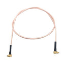 MUELLER ELECTRIC BU-4150069018 RF / Coaxial Cable Assembly, 18 ", 457.2 mm, RG316, MMCX Right Angle Plug, MMCX Right Angle Plug