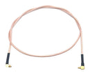 MUELLER ELECTRIC BU-4150069024 RF / Coaxial Cable Assembly, 24 ", 609.6 mm, RG316, MMCX Right Angle Plug, MMCX Right Angle Plug
