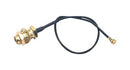 MUELLER ELECTRIC BU-4150100150 RF / Coaxial Cable Assembly, 5.9 ", 150 mm, SMA RP Bulkhead Jack, 90° U.FL Plug, 50 ohm