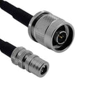 SIRETTA ASMQM500ZG058L11 RF / Coaxial Cable Assembly, Low Loss, 6GHz Frequency, 16.4 ft, 5 m, SLL200, QMA-Male, TNC Plug