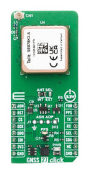 MIKROELEKTRONIKA MIKROE-6766 Add-On Board, GNSS 27 Click, SE878K3A240R003000, I2C/SPI/UART, 3.3V in