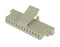 SAMTEC ISS1-13-L Connector Housing, w/Latch, White Nylon, 1Row, MicroMate ISS1 Series, Receptacle, 13 Ways, 2.54 mm